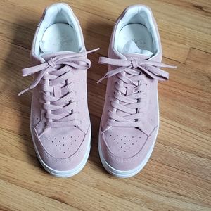 Marc Fisher Hayley Pink Suede Sneakers